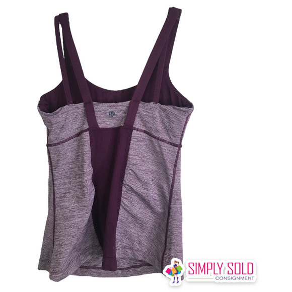 Lululemon Athletica Women's Tank Tops Active Strength Scoop Neck Shelf Bra Sz 6 - Picture 2 of 8